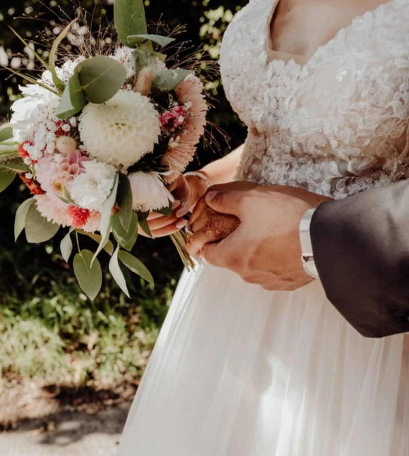 Portfolio créations florales Pensée Bohème - compositions pour mariages et événements en Normandie